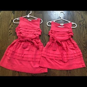 Crewcuts sister set size 2 and 4. VGUC, coral